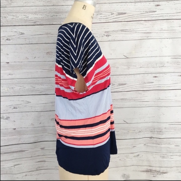 J. Crew dolman striped relaxed scoop neck top - Picture 2 of 5